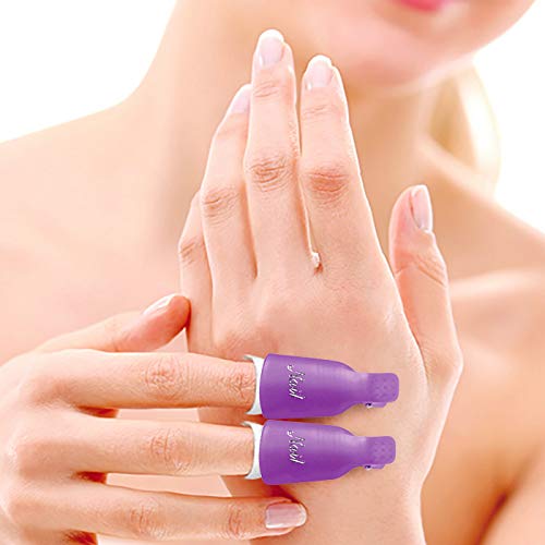 Juego de 10 pinzas para quitar esmalte de uñas, gel para uñas, clip UV, manicura acrílica, herramienta para quitar envolturas