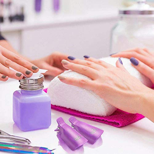 Juego de 10 pinzas para quitar esmalte de uñas, gel para uñas, clip UV, manicura acrílica, herramienta para quitar envolturas