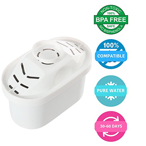Juego de 3 cartuchos de filtro de agua compatibles con Brita Maxtra® y XL Jugs de Max Strength Pro, 3 meses de suministro de filtro, sin BPA, también compatible con Mavea Maxtra, Elemaris, Marella