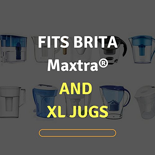 Juego de 3 cartuchos de filtro de agua compatibles con Brita Maxtra® y XL Jugs de Max Strength Pro, 3 meses de suministro de filtro, sin BPA, también compatible con Mavea Maxtra, Elemaris, Marella