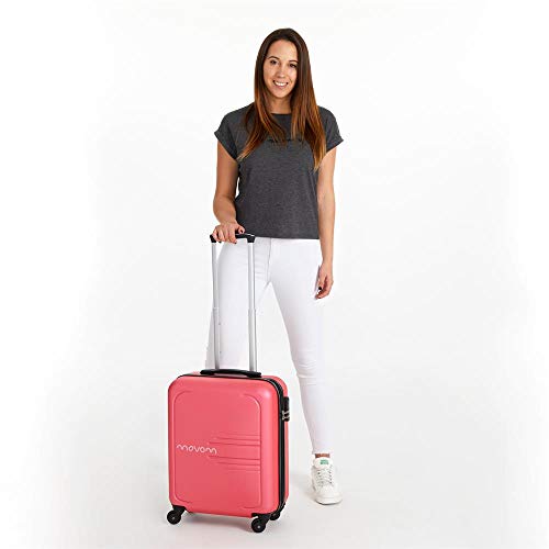 Juego de 3 maletas rígidas 55-69-79cm Movom Flash rosa