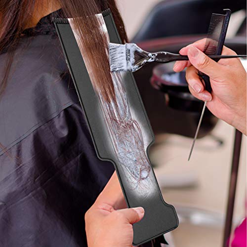 Juego de 4 Piezas Cepillos y Tablero de Resaltado Balayage, 3 Piezas Tablero de Peine Plano Superior Paleta Balayage y 1 Pieza Pincel de Colorear Cabello para Tinte de Cabello Usos de Salón