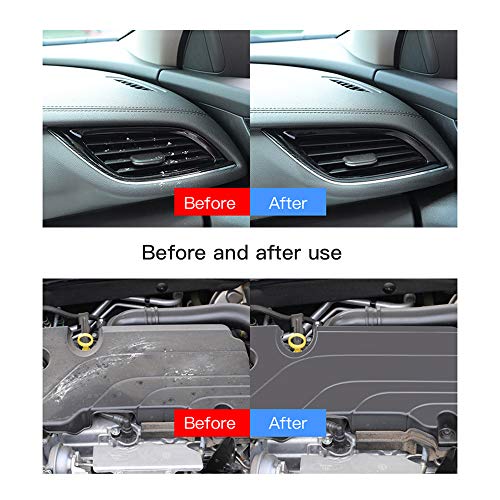 Juego de Cepillo de Limpieza, 5Pcs Auto Detailing Brush Set, Pincel Limpieza de Detalles con Tamaños Diferentes parael Interior y Exterior de Coche, Motor, Emblemas, Ventilación de Aire