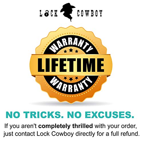 Juego de Ganzúas 30 Piezas + 3 Candados Transparentes para Prácticas y Tarjeta de Crédito con Ganzúas Set de Herramientas LockCowboy + Regalo: Guía Electrónica para Cerrajeros Novatos y Profesionales