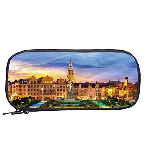 Juego de libreros europeos de 15 pulgadas para niños, diseño de ciudad de Bruselas, 4 en 1 mochila