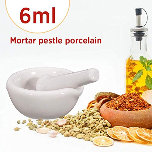 Juego de mortero y maja, trituradora de molino de tazón de hierbas de farmacia, molinillo de especias de ajo de porcelana de calidad fina, aparato de cocina, para el hogar, restaurante, cafetería