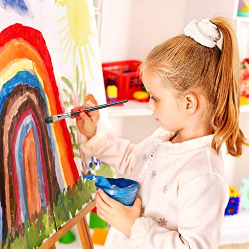 Juego de Pinceles 18 Unidades, Pinceles de Artista,Pinceles de Pintura al Óleo,Pinceles de Arte,Pinceles de Pintura Acrílica, con 1 Rascador, 2 Esponjas, para Pintar al Óleo/Acrílica/Acuarela (Negro)