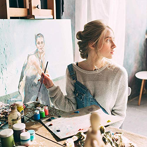 Juego de pinceles Pincel para artistas Hecho de pelo de marta rojo premium para pintura acrílica Pintura de acuarela Pintura al óleo