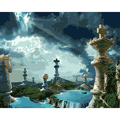 Juego De Pinturas por Números para Adultos Niños para Manualidades Lienzo Pinturas Al Óleo para Regalo para Pintar por Números Decoración De Hogar 40*50 Cm -Falange(Sin Marco)