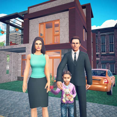 Juegos virtuales de familia felices: simulador de papá hogar dulce hogar