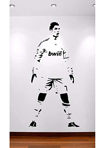 Jugador de fútbol Fútbol Deporte Super Star Cristiano Ronaldo CR7 DIY Vinilo Adhesivo de pared Art Decal Teenage Boy Dormitorio Decoración para el hogar póster Regalo para niños