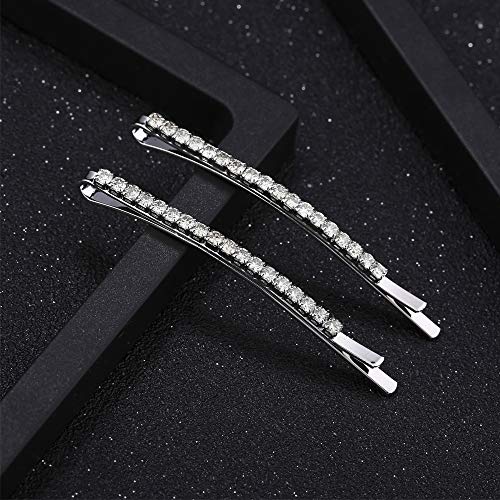 JUN-H 12 Piezas Pinzas Para El Cabello Con Diamantes Alfileres Para El Cabello De Cristal Para Mujeres Y Niñas Pinzas Para El Cabello De Novia Accesorios Para El Cabello Pinzas Para El Cabello