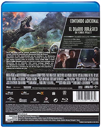 Jurassic World 2 El Reino Caido [Blu-ray]