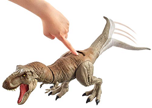 Jurassic World- Mandibula Extrema T Rex Dinosaurio de juguete, Multicolor (Mattel GCT91)