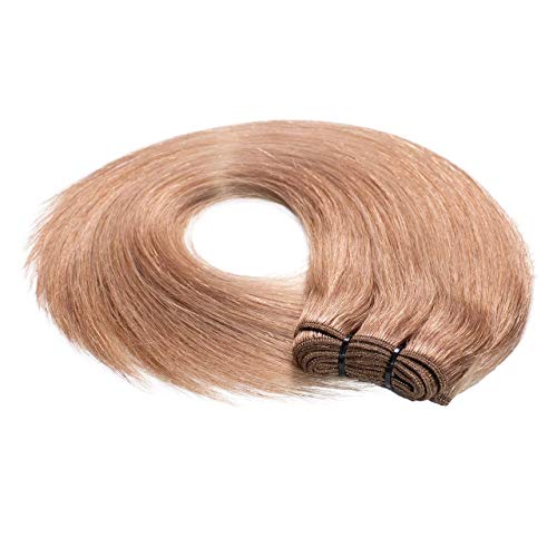 Just Beautiful Hair REMY Extensiones de cortina cosida pelo natural - 40cm, colore #12 miel rubia, liso