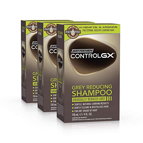 Just For Men Control GX - Champú, 147 ml, 3 unidades
