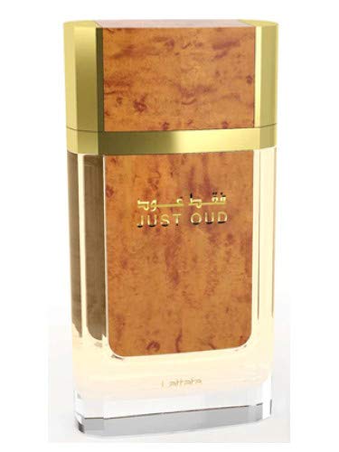 Just Oud - Eau de Parfum Oriental frambuesa y azafrán, 100 ml, color dorado.