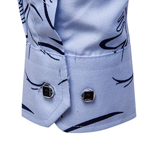 JUTOO 2019 Nuevo patrón de los Hombres de Moda de Solapa de impresión de Manga Larga Camisa