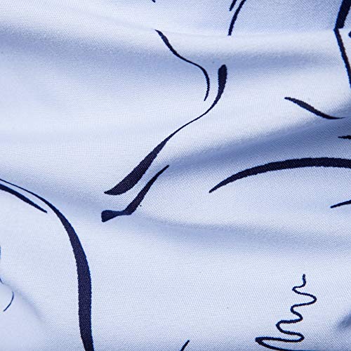 JUTOO 2019 Nuevo patrón de los Hombres de Moda de Solapa de impresión de Manga Larga Camisa