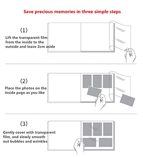 juzhixing Álbum De Fotos Autoadhesivo, Álbum De Fotos De Película Hecho A Mano, Regalo De Registro Hecho A Sí Mismo, Libro De Memorias De Recuerdo De 6x4 26 * 28cm Azul Marino