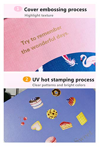 juzhixing Álbum De Fotos Autoadhesivo, Álbum De Fotos De Película Hecho A Mano, Regalo De Registro Hecho A Sí Mismo, Libro De Memorias De Recuerdo De 6x4 26 * 28cm Azul Marino