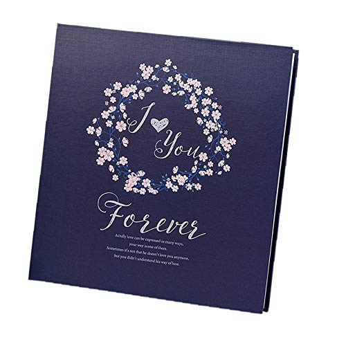 juzhixing Álbum De Fotos Autoadhesivo, Álbum De Fotos De Película Hecho A Mano, Regalo De Registro Hecho A Sí Mismo, Libro De Memorias De Recuerdo De 6x4 26 * 28cm Azul Marino