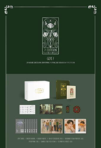 JYP GOT7-7EDITION - Libro de fotos + DVD+póster plegado + juego de tarjetas de fotos adicionales