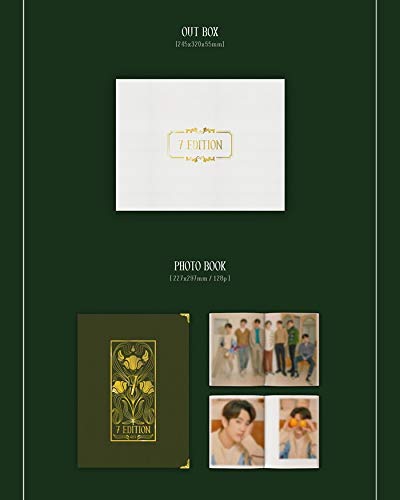 JYP GOT7-7EDITION - Libro de fotos + DVD+póster plegado + juego de tarjetas de fotos adicionales