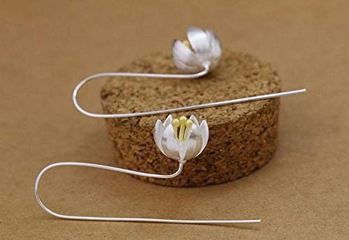 Jyuter12 Nenúfares Pendientes De Mujer Aretes Joyas Regalos De Cumpleaños Damas