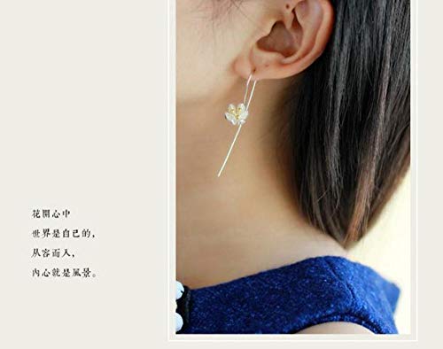 Jyuter12 Nenúfares Pendientes De Mujer Aretes Joyas Regalos De Cumpleaños Damas