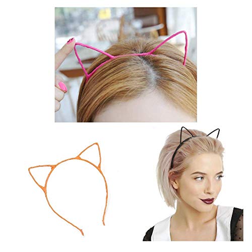 JZK 20 x Diademas de orejas de gato banda de pelo banda para niñas y mujeres fiesta y decoración diaria regalo de cumpleaños de navidad