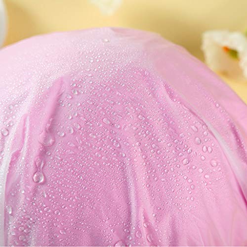 JZZJ 2 Piezas Gorros de Ducha Impermeables de Mujeres Gorro de Baño Elástico con Doble Capa
