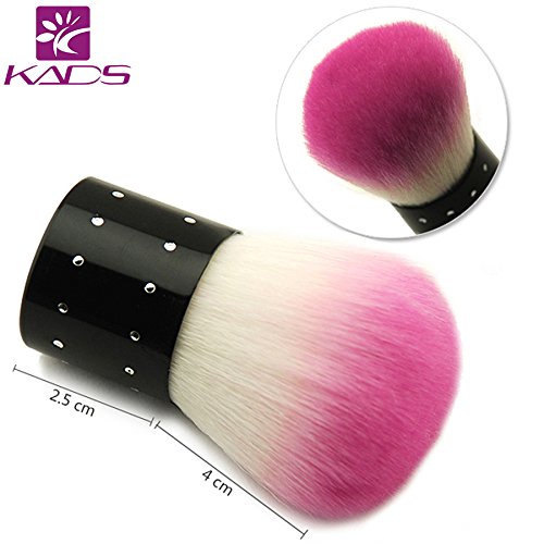 KADS Nail Art polvo remover Limpiador de polvo de uñas brocha para acrílico y UV Gel Nail Powder Rhinestones Maquillaje Fundación