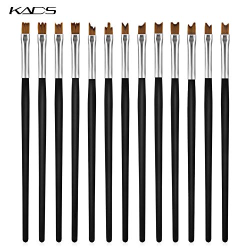 KADS13 x Profesional pinceles de uñas arte clavo uña diseño cepillo pincel lápiz herramienta kit