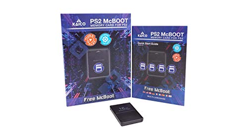 Kaico Free Mcboot 16MB PS2 Memory Card Running FMCB PS2 Mcboot 1.966 for Sony Playstation 2 - FMCB Free Mcboot Your PS2 - Plug and Play - Playstation 2 CFW McBoot 1.966
