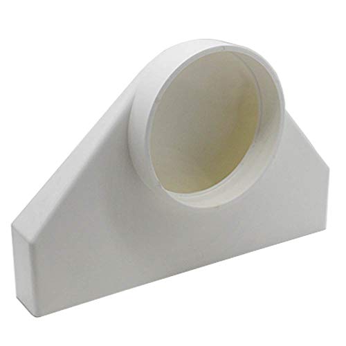 Kair 234 mm x 29 mm rectangular a redondo (100 mm espiga hembra) 90 Degree codo Bend – SYS-225/SYS-100 – ducvkc702