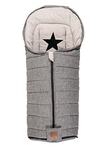 Kaiser 65849225 Shinny - Saco de dormir (algodón), color gris