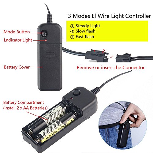 Kaliwa LED Máscaras Halloween, Halloween Mascaras, Craneo Esqueleto Mascaras, para Navidad /Halloween /Cosplay /Grimace Festival /Fiesta Show /Mascarada, Alimentado por batería (no Incluido) (Rojo)