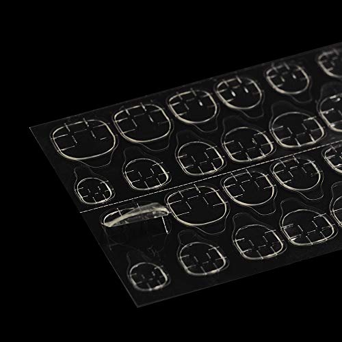 Kalolary 15 hojas (360 piezas) Adhesivo de pegamento para uñas, Upgraded cinta de gel transparente flexible de doble cara para uñas postizas