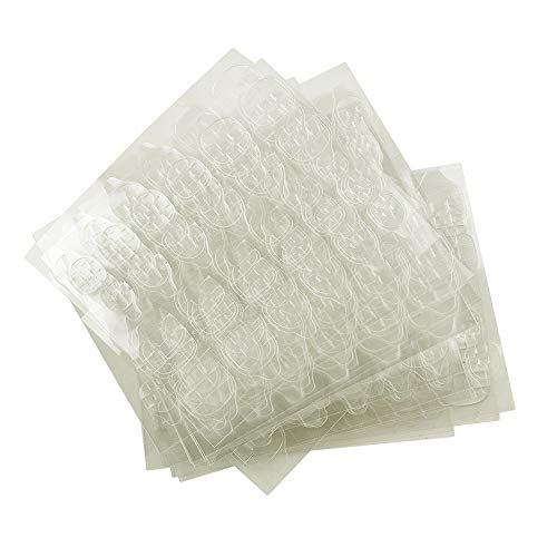 Kalolary 15 hojas (360 piezas) Adhesivo de pegamento para uñas, Upgraded cinta de gel transparente flexible de doble cara para uñas postizas
