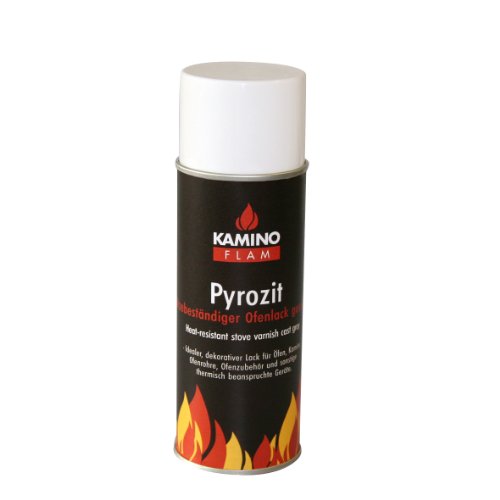 Kamino - Flam Barniz en Spray para Chimenea, Gris, 5x5x20 cm