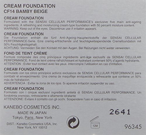 Kanebo Sensai Cp Cream Foundation Spf15 Cf-14 30 ml