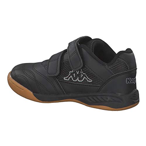 Kappa Kickoff Kids, Zapatillas de Deporte Interior Unisex Niños, Negro (Black/Grey 1116), 29 EU