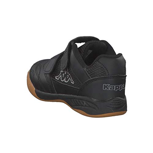 Kappa Kickoff Kids, Zapatillas de Deporte Interior Unisex Niños, Negro (Black/Grey 1116), 29 EU