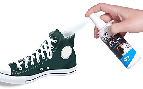 Kaps Desodorante Zapatos para Zapatillas y Calzado Informal, Aroma de naranja, con Nanopartículas de Plata, Eliminador de Olores de Zapatos