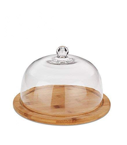 Käse Theke Ole Friedel - Käseglocke de bambú y Vidrio Katana