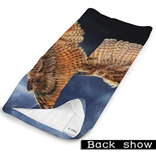 Kasonj Owl Wings Moon Photoshop - Pasamontañas multifunción para ciclismo, correr, escalada, senderismo