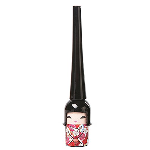 Katigan Pluma delineador liquido negro impermeable muneca japonesa lindo Maquillaje Cosmetico