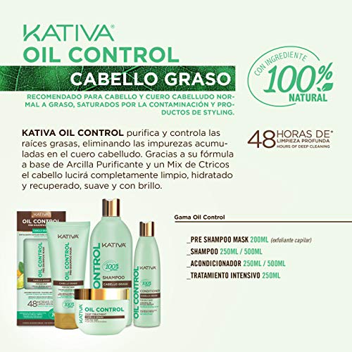 Kativa Oil Control, Champú - 1 envase, Multicolor (P9000216)
