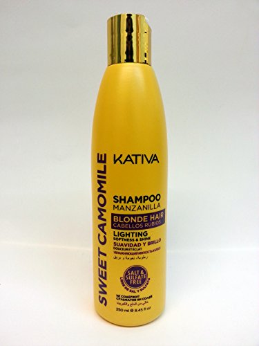 Kativa Sweet Camomile Blonde Hair Shampoo Salt & Sulfate Free 250 ml.